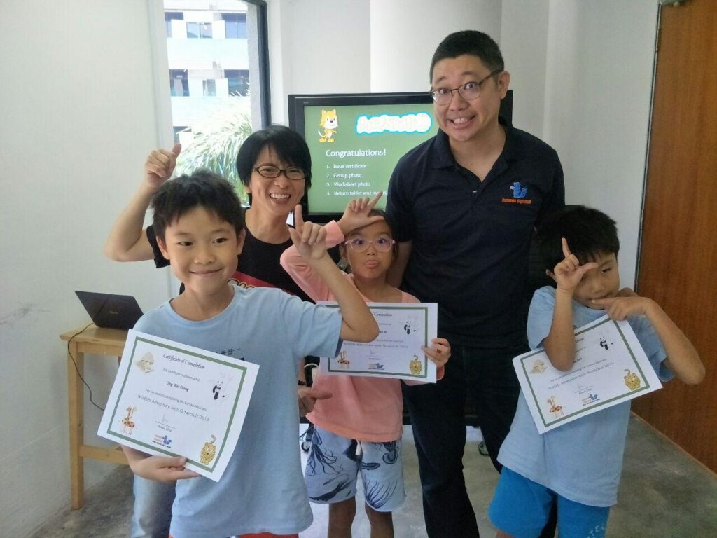Children celebrating a holiday programme project